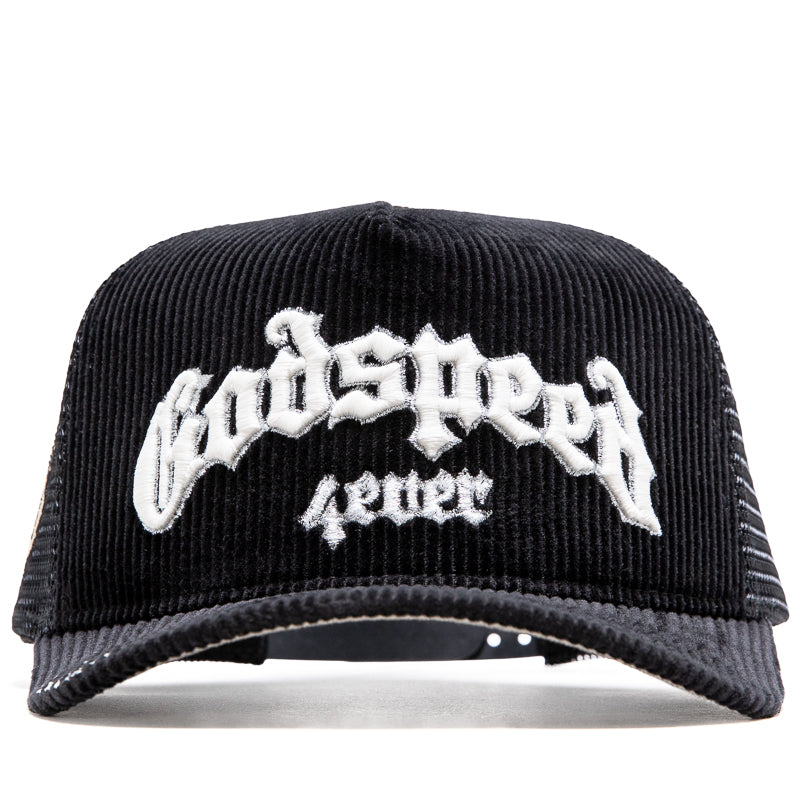 Godspeed New York GS Forever Trucker Hat - Black Corduroy
