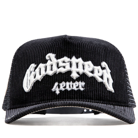 Godspeed New York GS Forever Trucker Hat - Black Corduroy