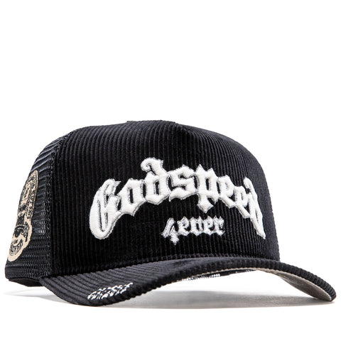 Godspeed New York GS Forever Trucker Hat - Black Corduroy