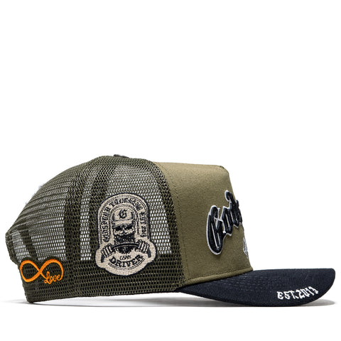 Godspeed New York GS Forever Trucker Hat - Olive/Black