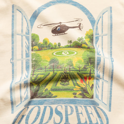Godspeed New York Helipad Dreams Tee - Bone