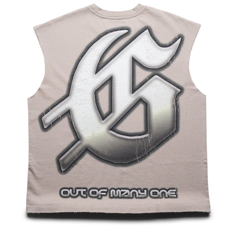 Godspeed New York Sunken Liberty 2 Sleeveless Tee - Slate Grey