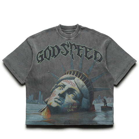 Godspeed New York Sunken Liberty Thermal Tee - Black Wash