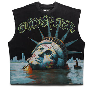 Godspeed New York Sunken Liberty Sleeveless Tee - Black