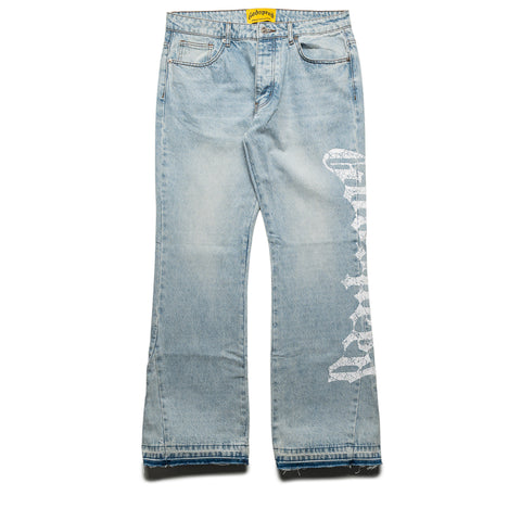 Godspeed New York OG Logo Flared Denim Printed - Blue