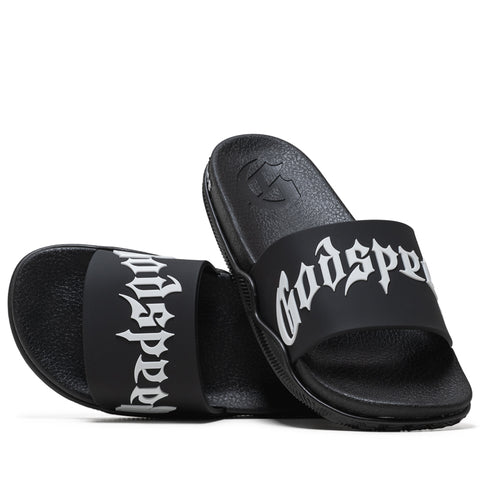 Godspeed New York OG Logo Slides V2 - Black