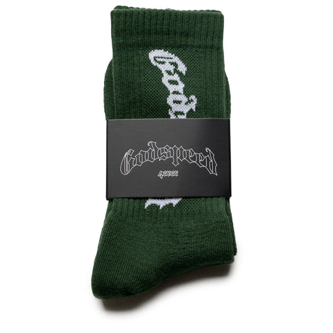 Godspeed New York OG Logo Sock - Green