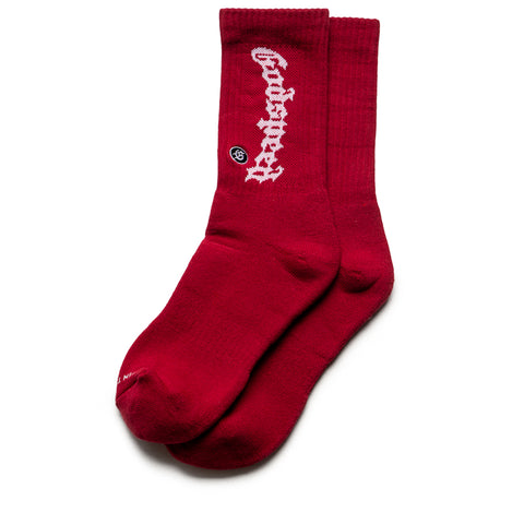 Godspeed New York OG Logo Sock - Maroon