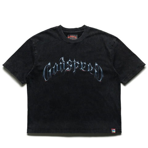 Godspeed New York Symmetrical Logo Tee - Black Wash
