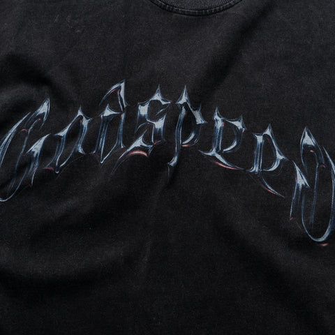 Godspeed New York Symmetrical Logo Tee - Black Wash