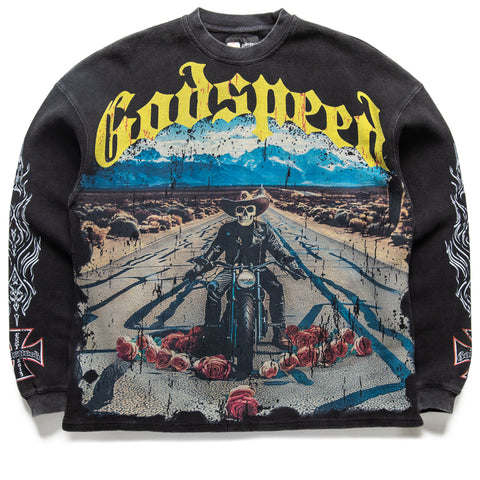 Godspeed New York Long Lonely Road Thermal L/S - Grey Wash