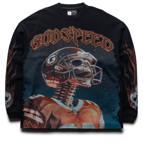 Godspeed New York Morale L/S Tee - Black Wash
