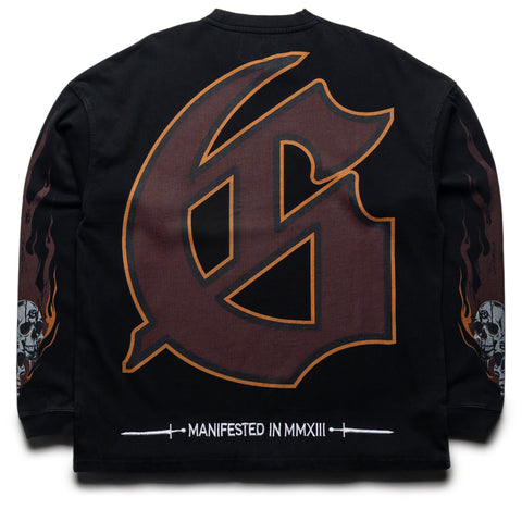 Godspeed New York Morale L/S Tee - Black Wash