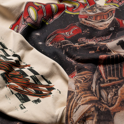 Godspeed New York Motocross Hoodie - Bone