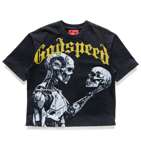 Godspeed New York Mankind vs AI Tee - Black/Yellow