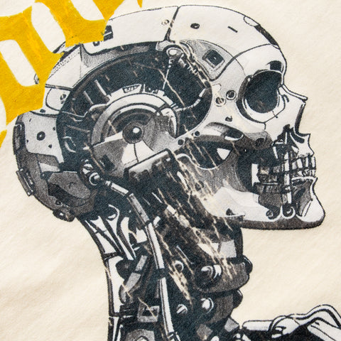 Godspeed New York Mankind vs AI Tee - Bone/Yellow