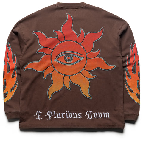 Godspeed New York On The Run L/S Tee - Mocha