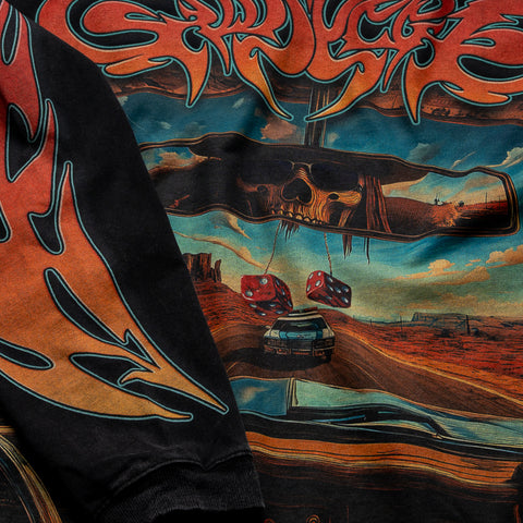 Godspeed New York On The Run L/S Tee - Black Wash