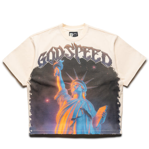 Godspeed New York Purple City Tee - Bone