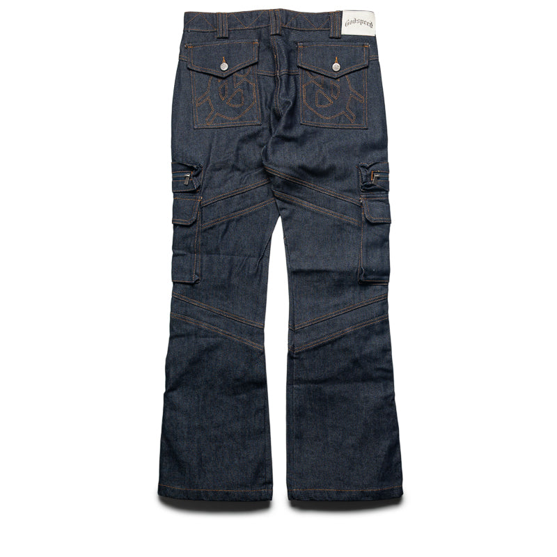 Godspeed New York Rockstar Flare Cargo Denim - Raw Blue – Sneaker