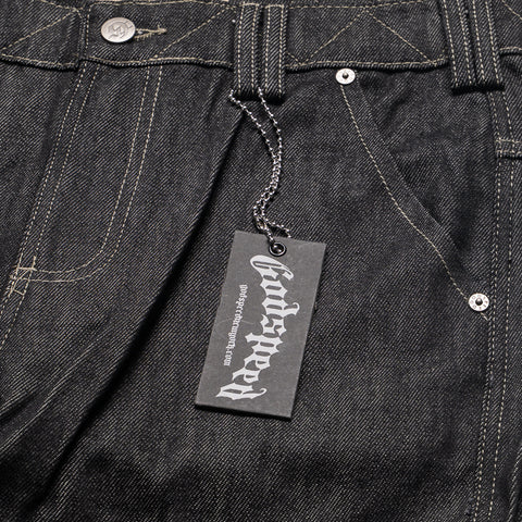 Godspeed New York Rockstar Flare Cargo Denim - Raw Black
