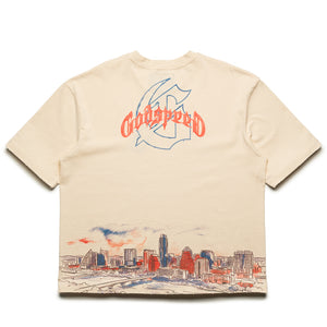 Godspeed New York Texas Skyline Tee - Bone