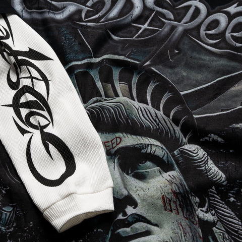 Godspeed New York Sunken Liberty 2 Layered Tee - Black