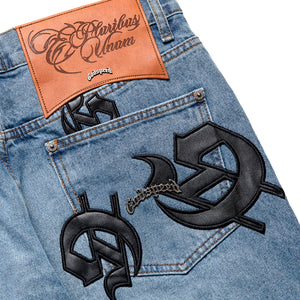 Godspeed New York Scattered GS Logo Denim - Blue Wash