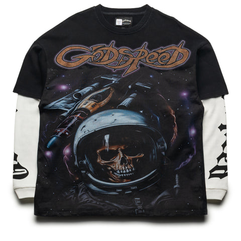 Godspeed New York Space Traveler Layered Tee - Black