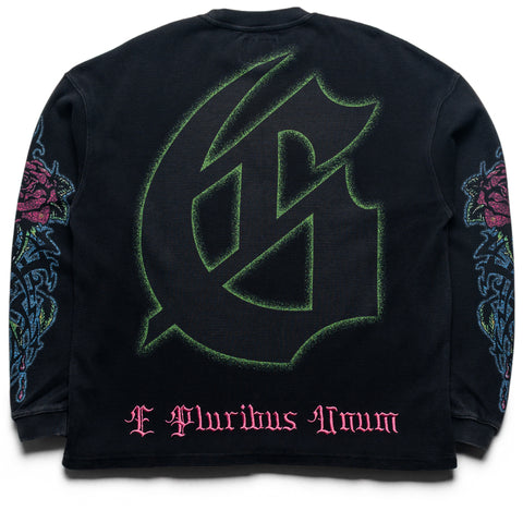 Godspeed New York Vandal Thermal L/S Tee - Black Wash