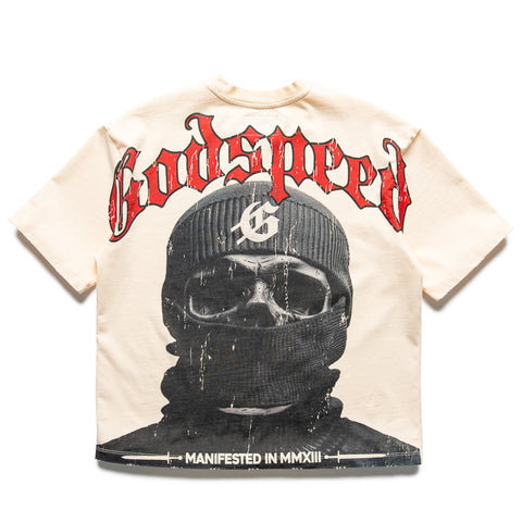 Godspeed New York Balaclava Szn Tee - Bone/Red