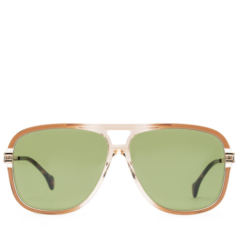 Gucci Sunglasses - Brown Crystal/Gold
