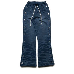 Hellstar Snap Sweatpants w/ Flame - Blue