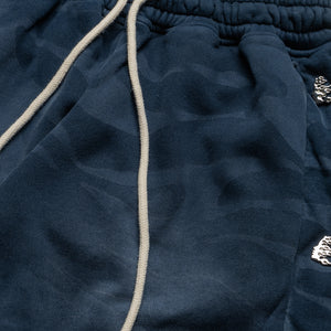 Hellstar Snap Sweatpants w/ Flame - Blue