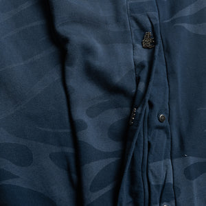 Hellstar Snap Sweatpants w/ Flame - Blue