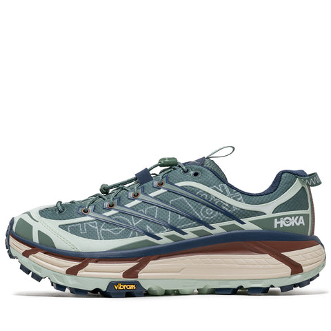 Hoka Mafate Three2 Wordmark - Fern/Varsity Navy