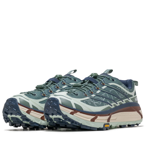 Hoka Mafate Three2 Wordmark - Fern/Varsity Navy