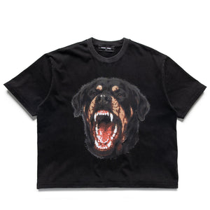 Homme Femme Digital Rottweiler Tee - Black