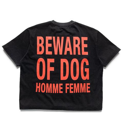 Homme Femme Digital Rottweiler Tee - Black