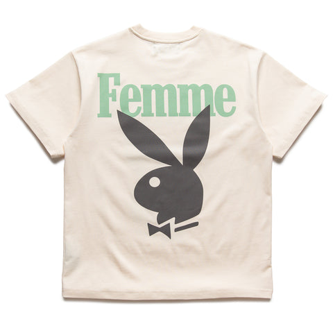 Homme Femme Twisted Bunny Tee - Cream/Green