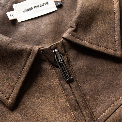 Honor The Gift Aged Jacket - Brown