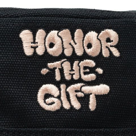 Honor The Gift Script Bucket Hat - Black