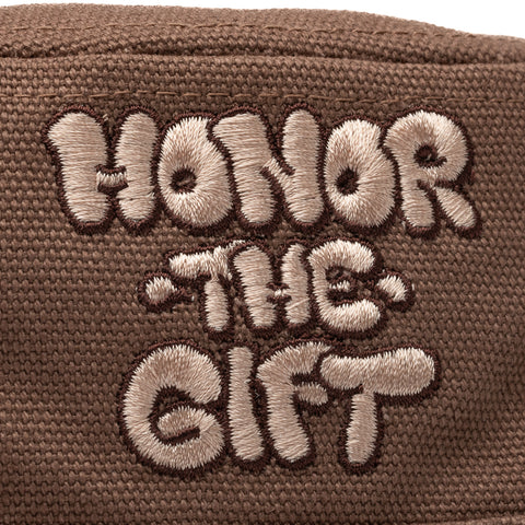 Honor The Gift Script Bucket Hat - Brown