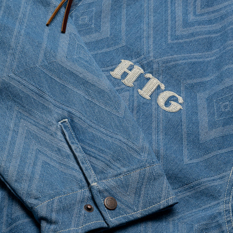 Honor The Gift Diamond Denim Jacket - Light Indigo