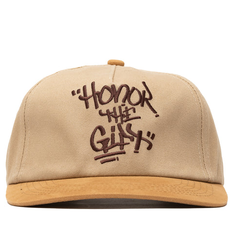Honor The Gift Scirpt Hat - Cream
