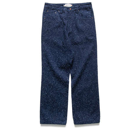 Honor The Gift Nep Yarn Wide Leg Pants - Blue