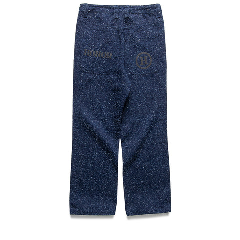 Honor The Gift Nep Yarn Wide Leg Pants - Blue
