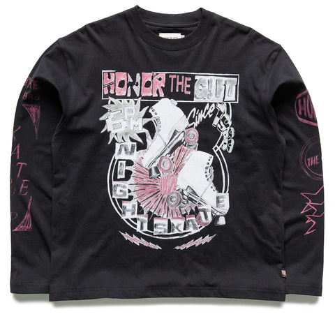 Honor The Gift Night Skate L/S Tee - Black