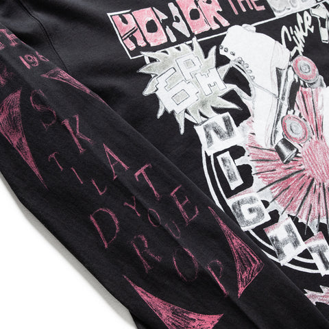 Honor The Gift Night Skate L/S Tee - Black