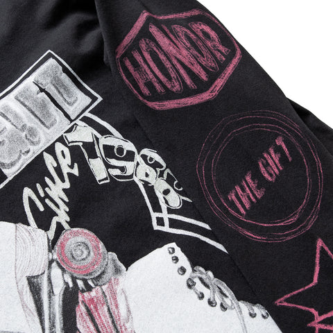 Honor The Gift Night Skate L/S Tee - Black